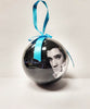 Elvis Ornament Blk&Wht Ball w/Box