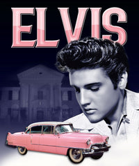 Elvis Throw Blanket Pink Caddy