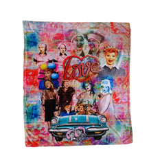 Lucy Throw Blanket Color Collage