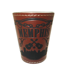 Memphis Shot Glass Leather