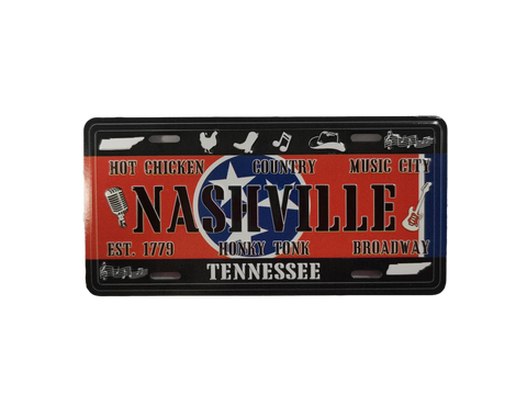 Nashville Magnet License Plate Icons