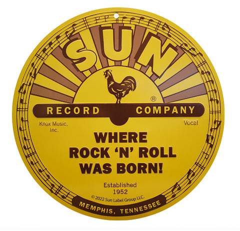 Sun Records Tin Sign "Where Rock "N" Roll Was Born!"