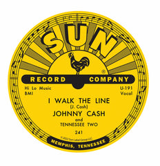 Sun Records Magnet Tin Johnny Cash "I Walk The Line"
