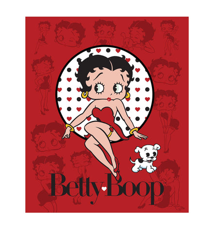 Betty  Boop Throw Blanket "Silhouettes"