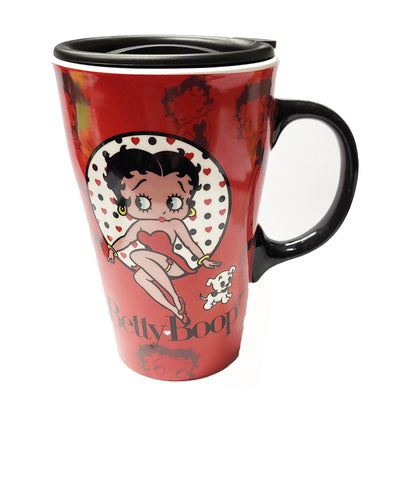 Betty Boop Mug Red w/Lid