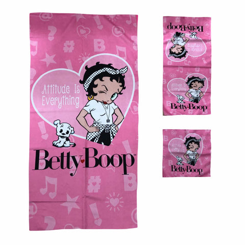 Betty Boop Bath Towel Attitude - Set 3/PC-