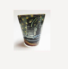 Nashville Shot Glass Country  Classic with Flag