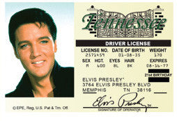 Elvis Magnet Driver License