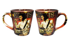 Elvis Mug The King  Red Background