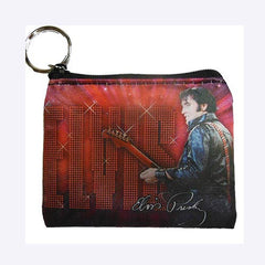 Elvis Key Chain Coin Purse '68 Name In Lights