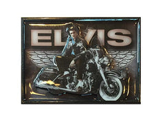 Elvis Magnet Motorcycle w/ Wings 3D Laser
