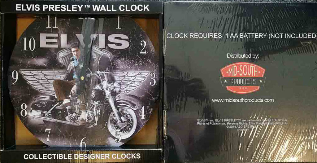 Elvis Clock Motorcycle