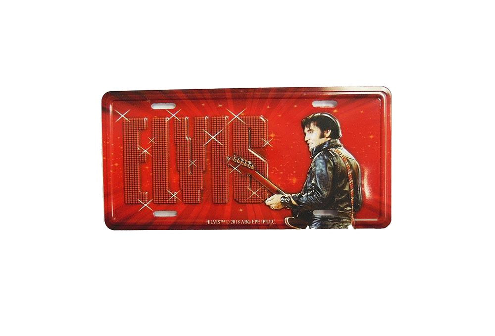 Elvis Magnet License Plate '68 Name Tin Sign
