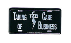 Elvis Magnet License Plate Tin Sign - TCB
