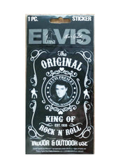 Elvis Sticker Rectangular Blk & Wht Est ...