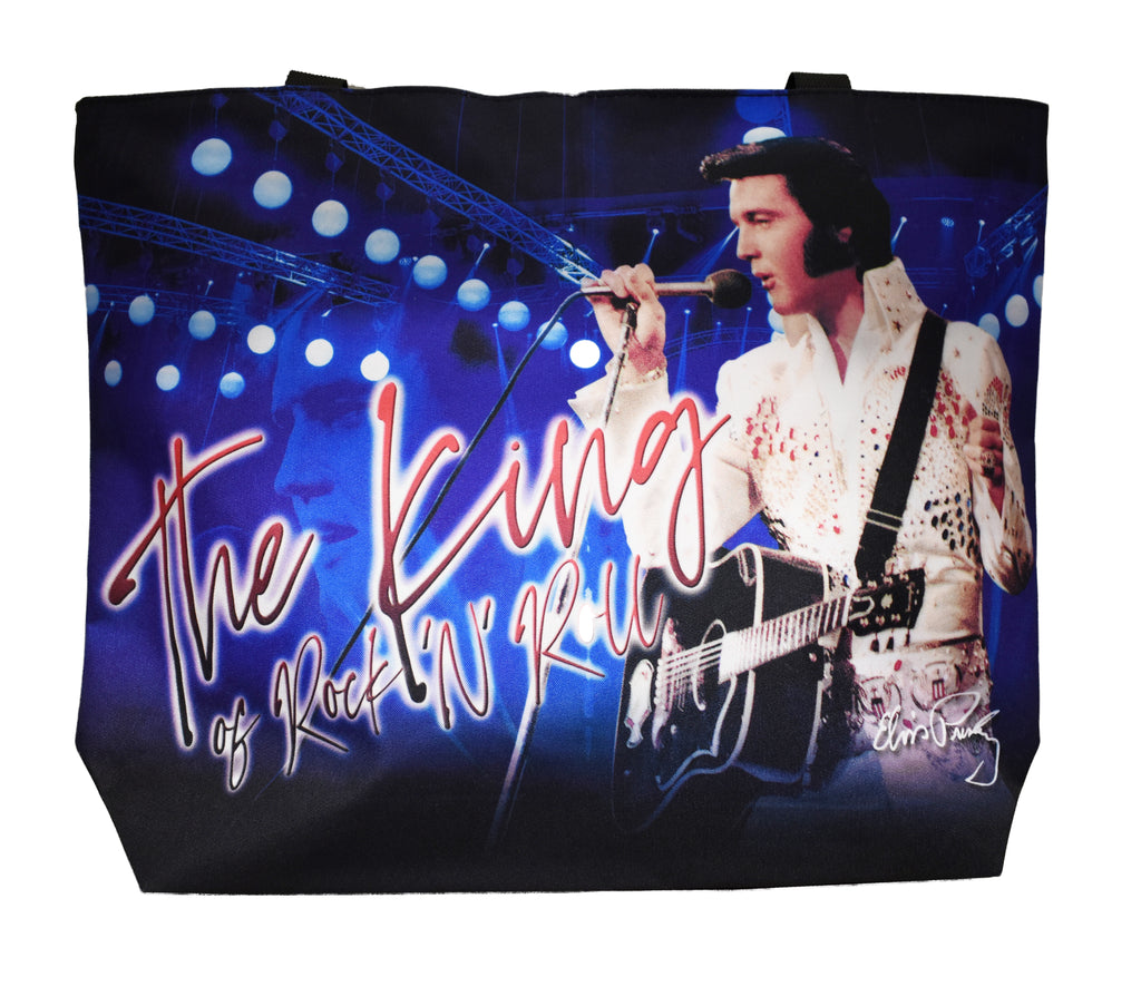 Elvis Tote Bag The King "Blue" w/White Jumpsuit