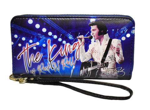 Elvis Wallet The King Blue w/Wht Jumpsuit
