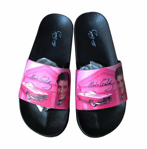 Elvis Sandals Pink w/ Gtrs
