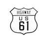 Sign Highway US 61 -"Blues Highway" -