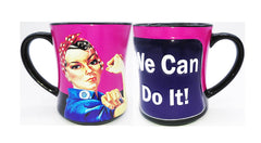 Rosie The Riveter Mug We Can Do It...Embossed