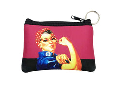 Rosie The Riveter Keychain/Coin Purse We Can Do It..