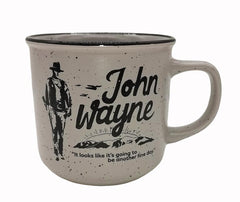 John Wayne Mug Ceramic Campfire