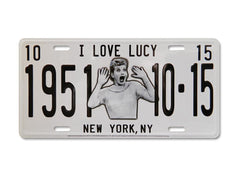 Lucy License Plate 1951