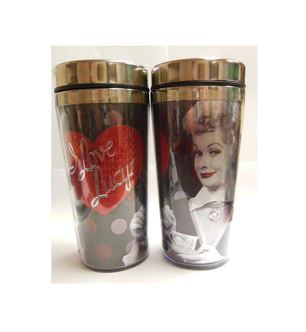 Lucy Thermos Blk&Red Metallic