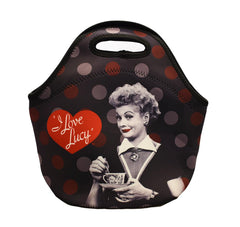 Lucy Lunch Bag "Black& Red" with Zipper
