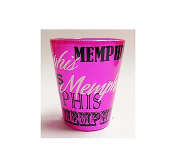 Memphis Shot Glass Metallic Pink