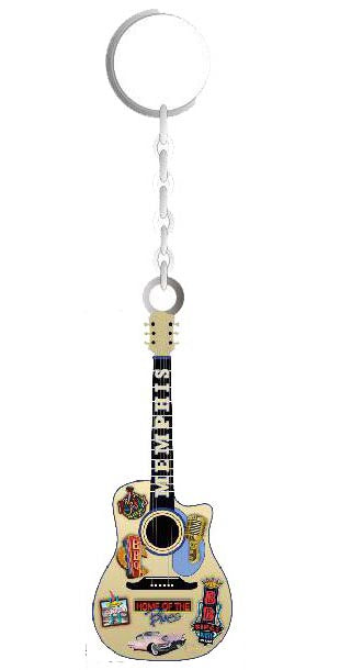 Memphis Key Chain Guitar Patches