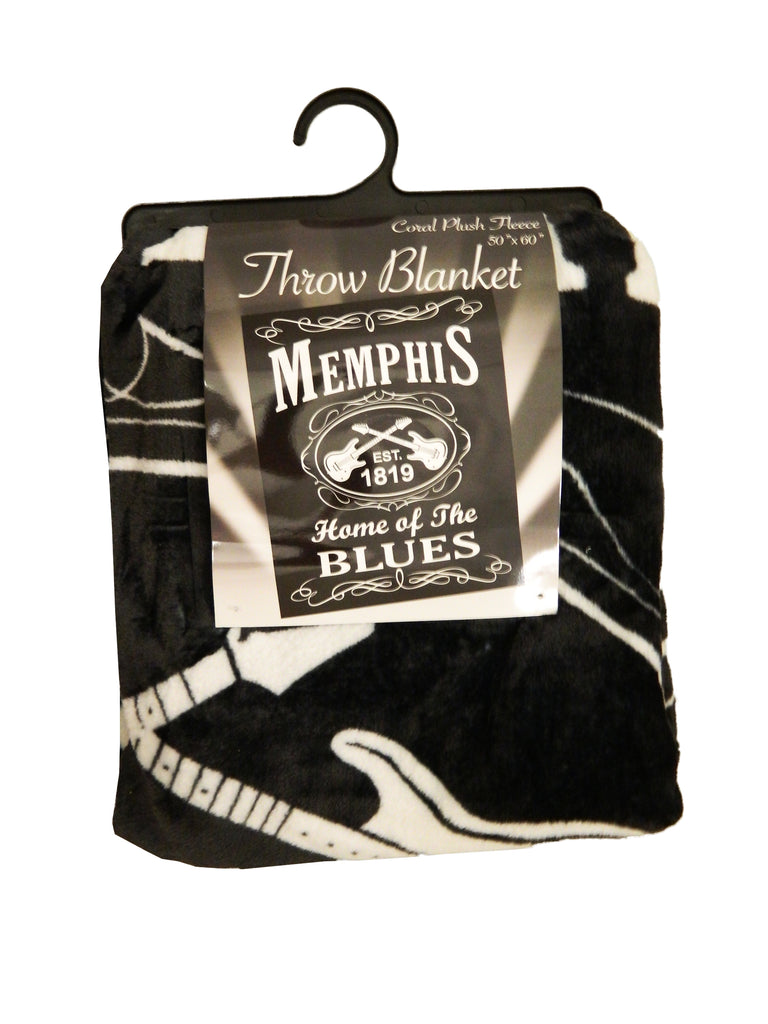 Memphis Throw Blk & Wht Est.