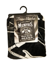 Memphis Throw Blk & Wht Est.