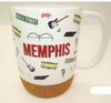 Memphis Mug Icons w/ Cork Base -