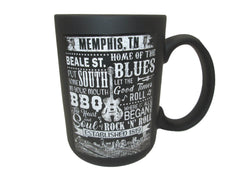 Memphis Mug Matte Blk &Wht Collage
