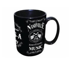 Nashville Mug Blk & Wht Est. 1719