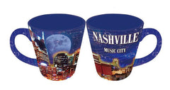 Nashville Latte Mug Night Skyline