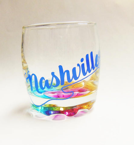 Nashville Shot Glass Rainbow Base