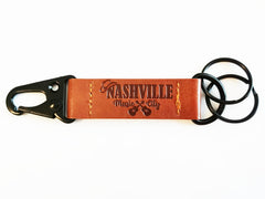 Nashville Key Chain Leather Belt Clip