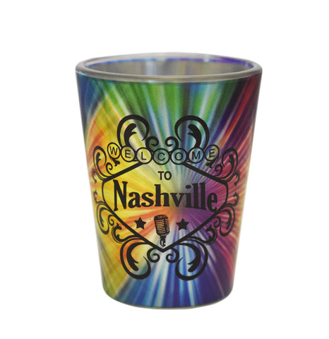 Nashville Shot Glass Foil Welcome