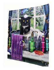 Lisa Parker Art Throw Blanket "Bath Time "
