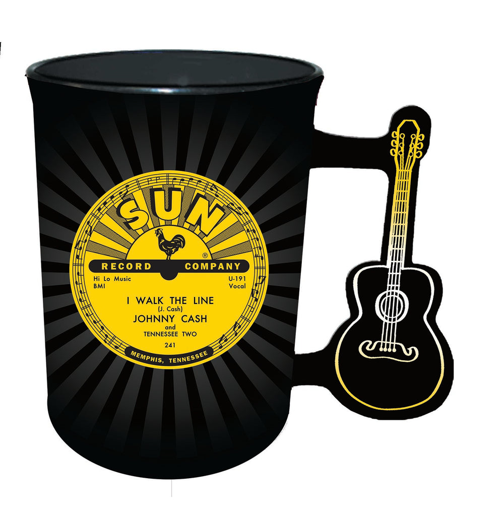 Sun Records Mug Johnny Cash w/ Guitar Handle