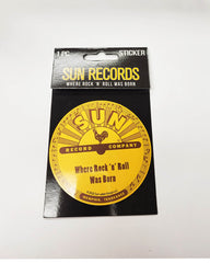 Sun Records Sticker Where Rock "N" Roll....