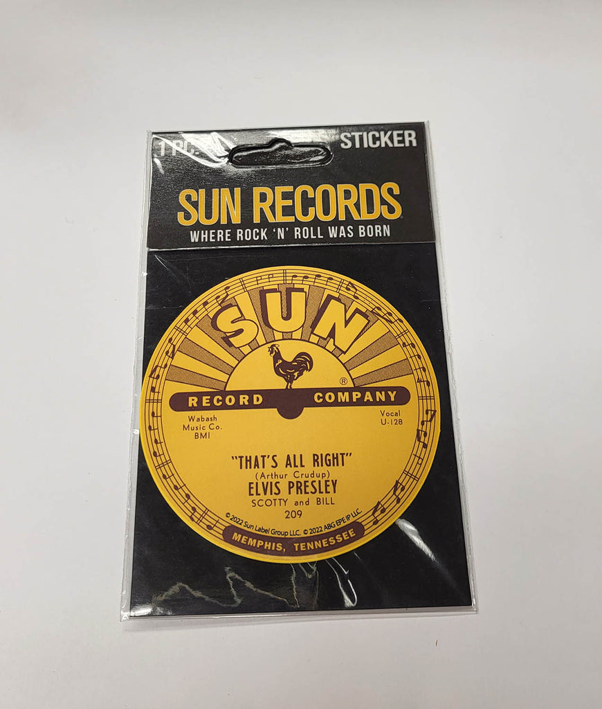 Sun Records Sticker That's All Right