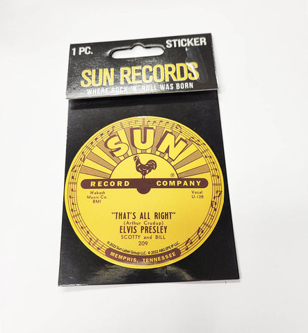 Sun Records Sticker That's All Right