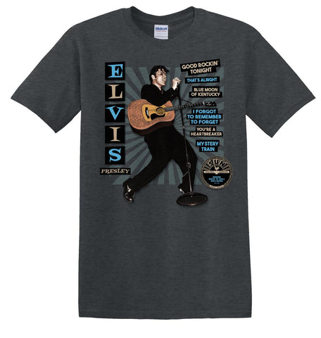 Sun Records Elvis T-Shirt Gray