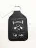 Tennessee -Key Chain w/ Multiuse Pouch: Hand Sanitizer, Lip Stick and more -"BLK&WHT"