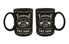 Tennessee Mug Blk & Wht -C-Handle