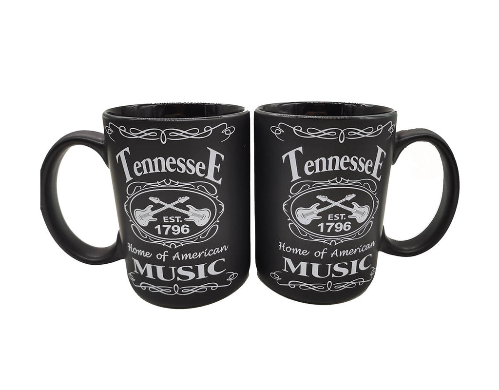 Tennessee Mug Blk & Wht -C-Handle