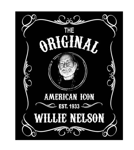 Willie Nelson Throw Blk & Wht Est.